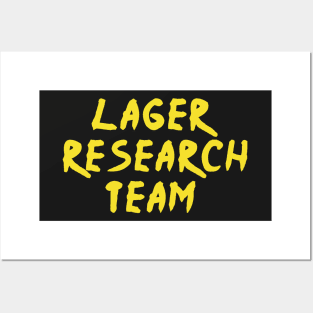 I love beer lager research team funny present Posters and Art